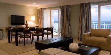 Ante Sala do Suite no Hotel Sol Victória Marina Flat de Salvador