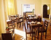 Área do Café da manhã da Pousada Miraflores em Salvador